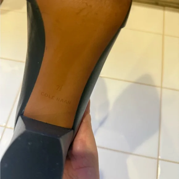 Cole Haan Black Block Heel Pumps - Picture 2 of 6